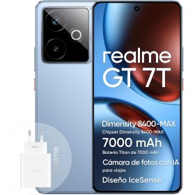 realme GT 7T Smartphone 5G 12+256 GB, chipset Dimensity 8400-MAX, batteria Titan da 7000 mAh, Display da 6,78" 1.5K 120Hz,