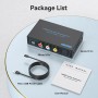 VEDINDUST HDMI Audio Extractor 4K Splitter a Óptical SPDIF Toslink Salida de 3.5mm Audio Adaptador Soporte DTS PCM para PS4 PS5
