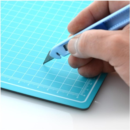 Office Box Plancha de Corte Protectora con Grosor de 3mm, Auto cicatrizante con Cuadrícula y Reglas Impresas, Protector de Mesa,