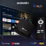 TV Box Android Z6 Mini con Voice Assistant, Reproductor Multimedia Digital, Control Remoto con Botones de Acceso Directo