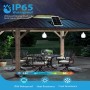 Aigostar- Luz LED Solar Exterior 70W, con Mando a Distancia y Caja de Almacenamiento de Energía, Cable de 11M, IP65 Impermeable,