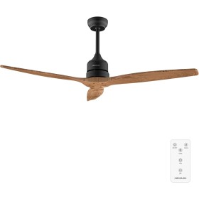 Cecotec Ventilador de Techo EnergySilence Aero 5270 DarkWood, Motor DC 40W, Diámetro 132 cm, 3 Aspas, Mando, Temporizador, 6