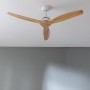 Cecotec Ventilador de Techo EnergySilence Aero 5270 DarkWood, Motor DC 40W, Diámetro 132 cm, 3 Aspas, Mando, Temporizador, 6