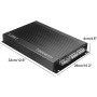 Tiardey Amplificador de Potencia estéreo para automóvil, Amplificador de Potencia de Audio de Clase A/B de 4 Canales de Alta