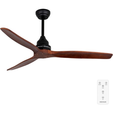 Cecotec Ventilador de Techo con Mando a Distancia y Temporizador EnergySilence Aero 580. 70 W, Bajo Consumo, 3 Aspas de