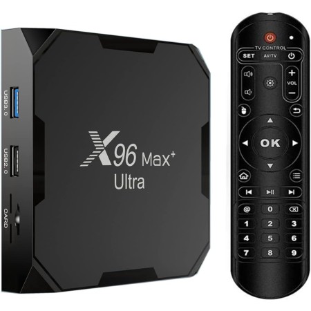 Sofobod Android11.0 Smart TV Box,Amlogic S905X4 64bit Quad Core Cortex A55 CPU, G31 MP2 GPU,4GB RAM/64GB ROM,USB 3.0,BT4.0,