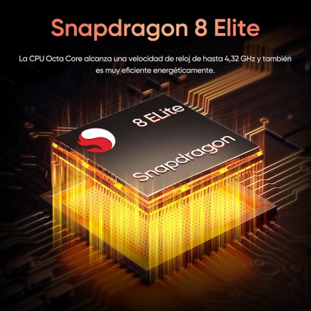 realme GT 7 Pro 5G Smartphone, 12GB+512GB, AI Display RealWorld Eco², Batería 6500 mAh, Qualcomm Snapdragon 8 Elite, Triple