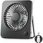 OUILA Mini ventilador usb portatil 3 en 1, silencioso potente 3 velocidades, pequeño para camping, escritorio, biblioteca,