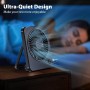 OUILA Mini ventilador usb portatil 3 en 1, silencioso potente 3 velocidades, pequeño para camping, escritorio, biblioteca,