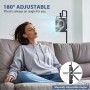 OUILA Mini ventilador usb portatil 3 en 1, silencioso potente 3 velocidades, pequeño para camping, escritorio, biblioteca,