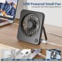 OUILA Mini ventilador usb portatil 3 en 1, silencioso potente 3 velocidades, pequeño para camping, escritorio, biblioteca,