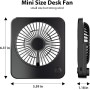 OUILA Mini ventilador usb portatil 3 en 1, silencioso potente 3 velocidades, pequeño para camping, escritorio, biblioteca,