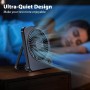 OUILA Mini ventilador usb portatil 3 en 1, silencioso potente 3 velocidades, pequeño para camping, escritorio, biblioteca,