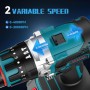 Brushless Taladro Percutor a Bateria 21V, Taladro Atornillador Electrico, Taladro Atornillador Batería Inalámbrico