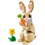 LEGO Creator 3 en 1 Fauna Salvaje: Flamenco Rosa Transformable en Cacatúa o Ajolote de Juguete, Juego con Figuras Articuladas de