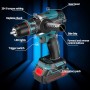 Brushless Taladro Percutor a Bateria 21V, Taladro Atornillador Electrico, Taladro Atornillador Batería Inalámbrico