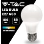 V-TAC 10x Bombillas LED E27, Edison - A60, 8,5W (Equivalente a 60W) - 806 Lumen - 4000K Blanco Neutro - Apertura del Haz de Luz