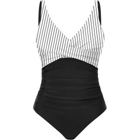 Tuopuda Bañadores Mujer Reductor Barriga Bañador Push up con Relleno V-Cuello Trajes de Baño Una Pieza Monokini Bañador Natacion