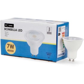 M Ledme - Pack 6, Bombilla Led Gu10 Smd Plus 7W, Luz neutra (4000k), casquillo Gu10, 580 Lumen, IP20, Apertura del Haz de Luz