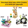 LEGO Creator 3 en 1 Fauna Salvaje: Flamenco Rosa Transformable en Cacatúa o Ajolote de Juguete, Juego con Figuras Articuladas de