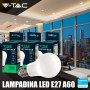 V-TAC 10x Bombillas LED E27, Edison - A60 10,5W (Equivalente a 75W) - 1055 Lumen - 6500K Blanco Frìo - Apertura del Haz de Luz