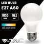 V-TAC 10x Bombillas LED E27, Edison - A60 10,5W (Equivalente a 75W) - 1055 Lumen - 6500K Blanco Frìo - Apertura del Haz de Luz