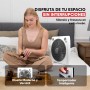 SOGO Ventilador Rotatorio Box-Fan 12" Con Rejilla Giratoria Multidireccional - Ventilador De Bajo Ruido Con Temporizador - 3