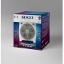 SOGO Ventilador Rotatorio Box-Fan 12" Con Rejilla Giratoria Multidireccional - Ventilador De Bajo Ruido Con Temporizador - 3