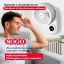 SOGO Ventilador de Pared Oscilante - Función de Circulación Vórtice - Mando a Distancia y Temporizador de 12h - Motor Silencioso