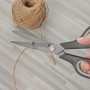 KUONIIY Tijeras revestimiento de titanio ultra afiladas cuchillas de agarre cómodo suave tijeras multiusos, 15,3 cm