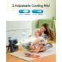 dovecina Ventilador Nebulización Portatil,8000mAh Camping Ventilador USB Recargable,Ventilador de Niebla con Tanque de agua de