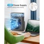 dovecina Ventilador Nebulización Portatil,8000mAh Camping Ventilador USB Recargable,Ventilador de Niebla con Tanque de agua de