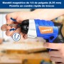 SORAKO 3.6V Destornillador Eléctrico, 6Nm con 30 Accesorios, Luz LED, 2 Direcciones de Rotación, Indicador de Batería y