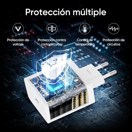 Cargador Adaptador de Corriente realme SUPERVOOC de 45 W para realme 14 Pro, 12x 5G, 12 5G, C75, C65, C67, C53, Note 60, Note