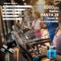 Mini Ventilador de Mesa Pinza USB Portatil, 8000mAh Recargable, 5 Velocidades, Control Remoto,Pantalla LED, Rotación de 360°