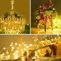 BXROIU Guirnaldas de luces a pilas,3 modos y temporizador,alambre plateado cadenas de 5 metros 50 LEDs,para decorar dormitorios,