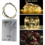 BXROIU Guirnaldas de luces a pilas,3 modos y temporizador,alambre plateado cadenas de 5 metros 50 LEDs,para decorar dormitorios,