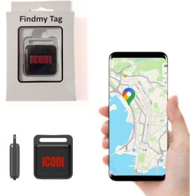 ICODI Localizador GPS para Coche sin Tarjeta SIM sin Límite de Distancia sin Suscripción,1 Año de Batería,Android e iOS,