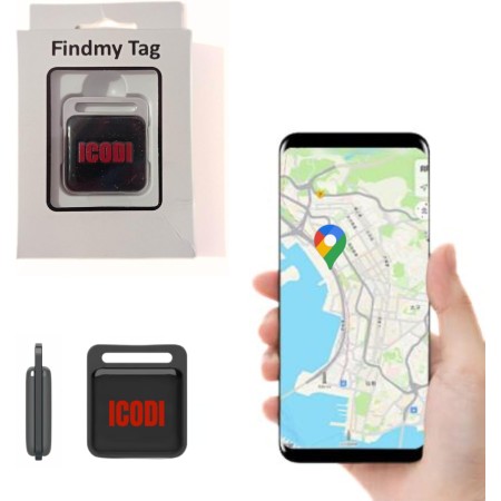 ICODI Localizador GPS para Coche sin Tarjeta SIM sin Límite de Distancia sin Suscripción,1 Año de Batería,Android e iOS,