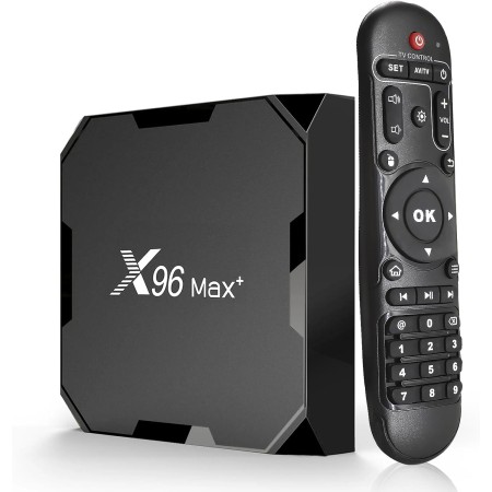 Android 9.0 TV Box, Smart Media Player 4+32GB HD TV Box with Remote, Support 4K/3D 2.4&5 GHz WiFi BT 4.0 USB 3.0 1000M LAN