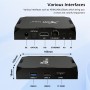 Android 9.0 TV Box, Smart Media Player 4+32GB HD TV Box with Remote, Support 4K/3D 2.4&5 GHz WiFi BT 4.0 USB 3.0 1000M LAN