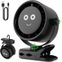 HiLUNDA Ventilador de Mesa Portatil USB Recargable - 4000mAh Ventiladores Pequeño con Clip/Gancho,5 Velocidades,360°