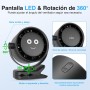 HiLUNDA Ventilador de Mesa Portatil USB Recargable - 4000mAh Ventiladores Pequeño con Clip/Gancho,5 Velocidades,360°