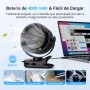 HiLUNDA Ventilador de Mesa Portatil USB Recargable - 4000mAh Ventiladores Pequeño con Clip/Gancho,5 Velocidades,360°
