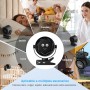 HiLUNDA Ventilador de Mesa Portatil USB Recargable - 4000mAh Ventiladores Pequeño con Clip/Gancho,5 Velocidades,360°
