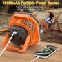 Diealles Shine Ventilador Camping, 15000mAh Ventilador Recargable, Ventiladores de Camping con Linterna LED, Ventiladores de