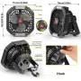 Diealles Shine Ventilador Camping, 15000mAh Ventilador Recargable, Ventiladores de Camping con Linterna LED, Ventiladores de
