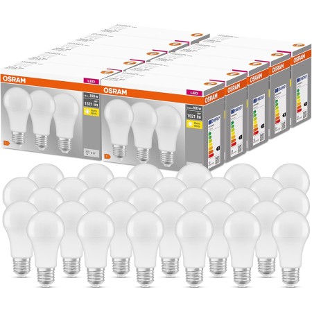 Osram Lámpara LED Base Classic A, en forma de bombilla con casquillo E27, no regulable, reemplaza 100 vatios, mate, blanco frío