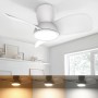 Ateroll Ventilador de Techo con Luz, Ø76CM, LED Regulable 3CCT (3000K-4000K-5000K), 1500LM Ventilador de Techo con Mando a