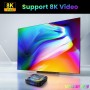 CHROX Android 13.0 TV Box, VONTAR R3 4G RAM 128G ROM RK3528 con Dual 2.4G/5.8G WiFi, BT 5.0+ Quad-Core 64 bits 4K/8K UHD H.265